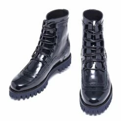 Brighton - Elevator Boots In Varnish Leather From 2.4 To 3.1 Inches