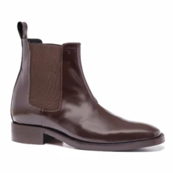 Kansas - Elevator Boots In Varnish Leather From 2.4 To 3.1 Inches