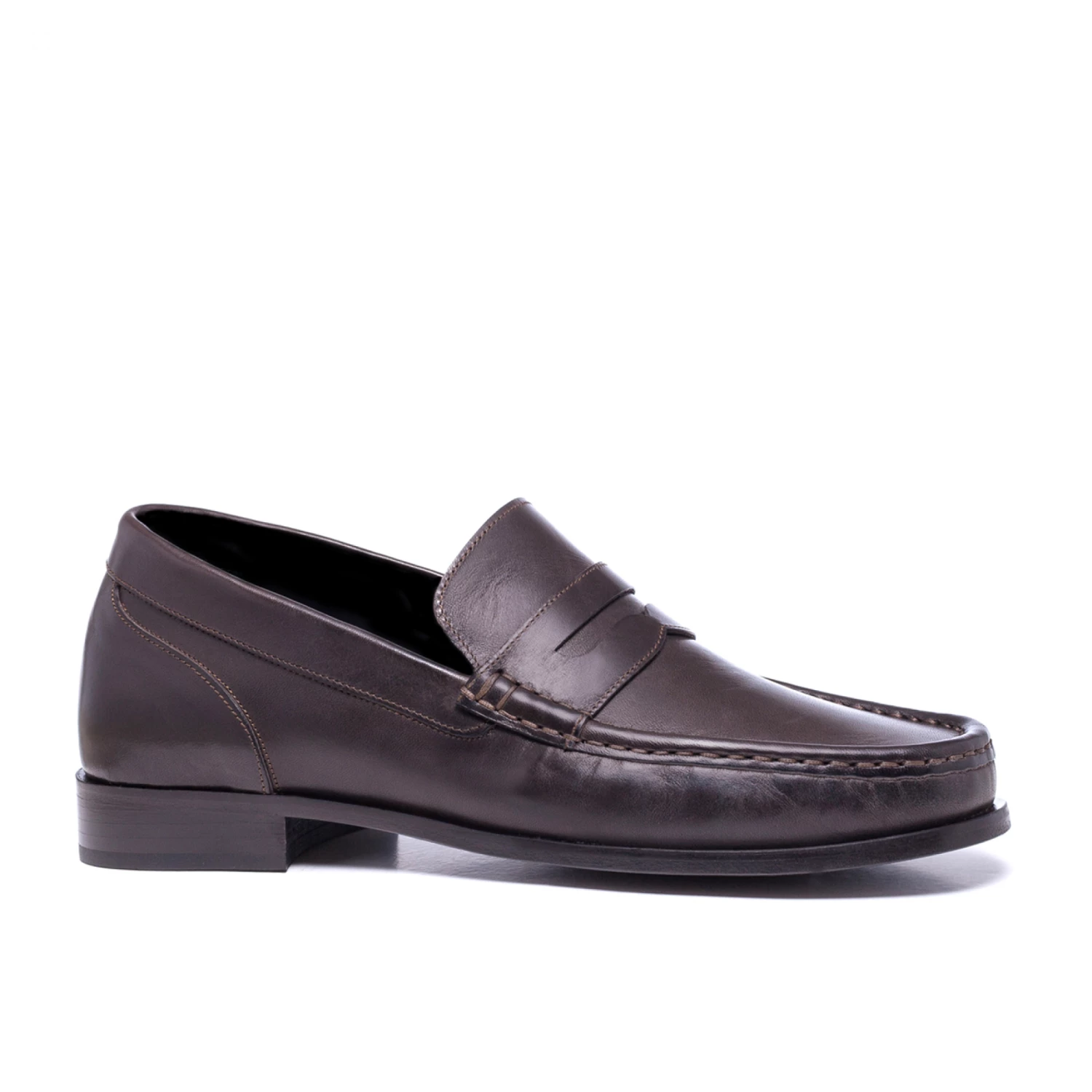 Samarcanda - Elevator Loafers In Cordovan Leather Up To 2.6 Inches 3 Samarcanda - Elevator Loafers In Cordovan Leather Up To 2.6 Inches