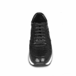 State Street - Elevator Sneakers In Crocodile Leather From 2.4 To 3.1 Inches -Deals Guidomaggi Store 2 1 8