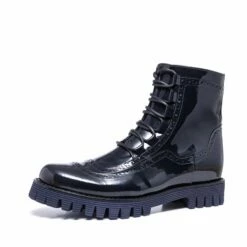 Brighton - Elevator Boots In Varnish Leather From 2.4 To 3.1 Inches -Deals Guidomaggi Store 3 copia19