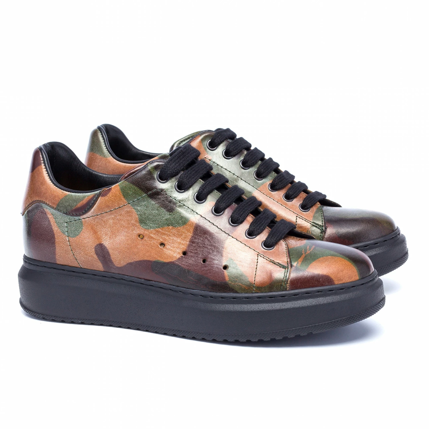 Takeshita Street - Elevator Sneakers In Full Grain Leather From 2.4 To 3.1 Inches 5 Takeshita Street - Elevator Sneakers In Full Grain Leather From 2.4 To 3.1 Inches - Image 3