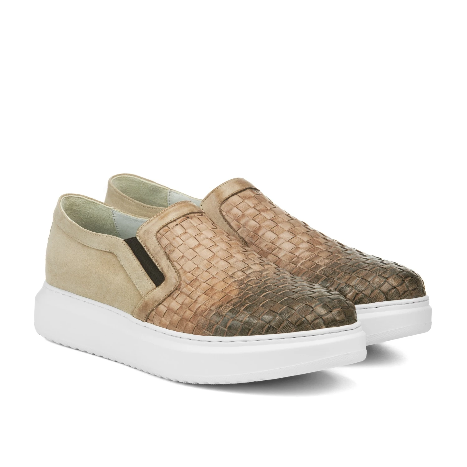 Agra - Elevator Slip-Ons In Mix Of Leathers Up To 2.6 Inches 4 Agra - Elevator Slip-Ons In Mix Of Leathers Up To 2.6 Inches - Image 2