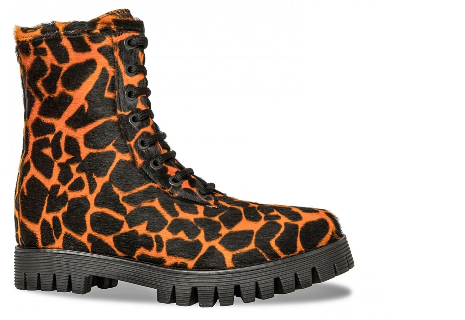 Orange Giraffe - Elevator Boots In Full Grain Leather From 2.4 To 4 Inches 4 Orange Giraffe - Elevator Boots In Full Grain Leather From 2.4 To 4 Inches - Image 2