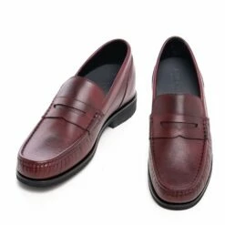 Bari - Elevator Loafers In Full Grain Leather Up To 2.6 Inches