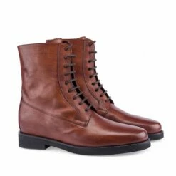 Finland - Elevator Boots In Leather/fabric Mix From 2.4 To 3.1 Inches -Deals Guidomaggi Store bespoke luxury shoes