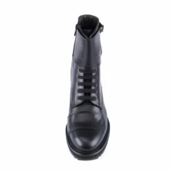 Biker - Elevator Boots In Full Grain Leather From 2.4 To 4 Inches -Deals Guidomaggi Store biker boots