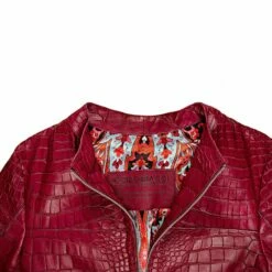 Heritage - Jacket In Alligator Leather -Deals Guidomaggi Store biker jacket 2