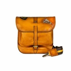 Bisaccia Cognac -Backpack In Vegetable-tanned Leather