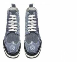 Blue Jeans - Elevator Boots In Fabric From 4 To 6 Inches -Deals Guidomaggi Store blue jeans elevator shoes 1