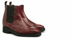 Afrin - Elevator Boots In Python Leather From 4 To 6 Inches