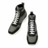 Brisbane - Elevator Sneakers In Leather/fabric Mix From 2.4 To 4 Inches -Deals Guidomaggi Store brisbane tall men shoes