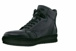 California Black - Elevator Sneakers In Mix Of Leathers From 2.4 To 4 Inches -Deals Guidomaggi Store california total black1 1 1