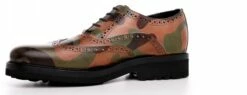 Military - Elevator Shoes In Full Grain Leather From 2.4 To 3.1 Inches -Deals Guidomaggi Store camouflage rialzanti 3 1