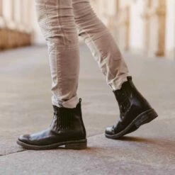 Lafayette Street - Elevator Boots In Full Grain Leather From 2.4 To 4 Inches -Deals Guidomaggi Store chelsea lafayette street