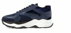 Skywalker - Elevator Sneakers In Leather/fabric Mix From 2.4 To 4.3 Inches -Deals Guidomaggi Store chunky sneakers 79
