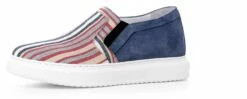 Copacabana - Elevator Slip-Ons In Leather/fabric Mix Up To 2.6 Inches -Deals Guidomaggi Store copacabana elevated shoes 3 1