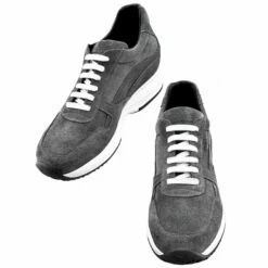 Copenaghen - Elevator Sneakers In Suede Leather From 2.4 To 4 Inches