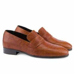 Manaus - Elevator Loafers In Pierced Leather Up To 2.6 Inches -Deals Guidomaggi Store coppialaterale74