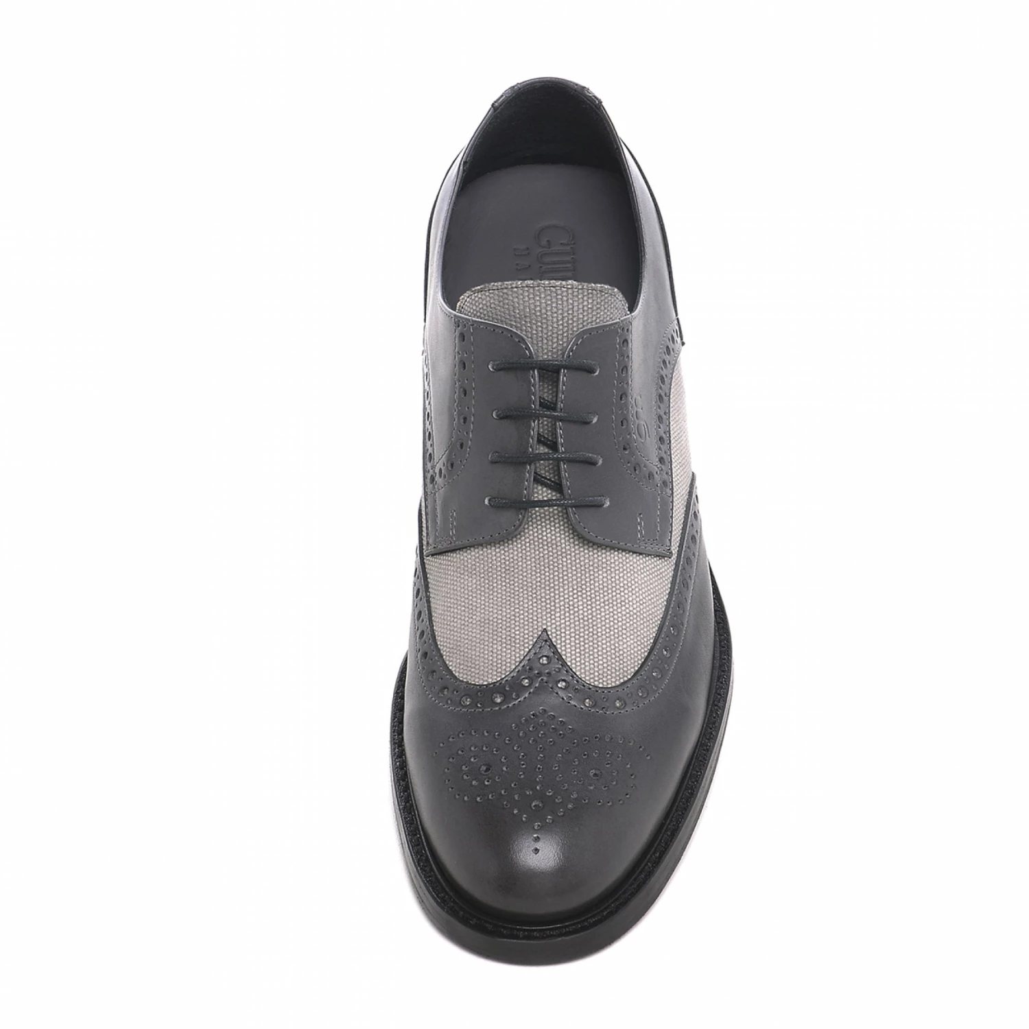 Cremona - Elevator Shoes In Leather/fabric Mix From 2.4 To 3.1 Inches 6 Cremona - Elevator Shoes In Leather/fabric Mix From 2.4 To 3.1 Inches - Image 4