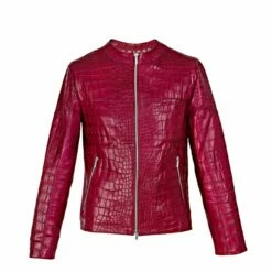 Heritage - Jacket In Alligator Leather -Deals Guidomaggi Store croco biker jacket