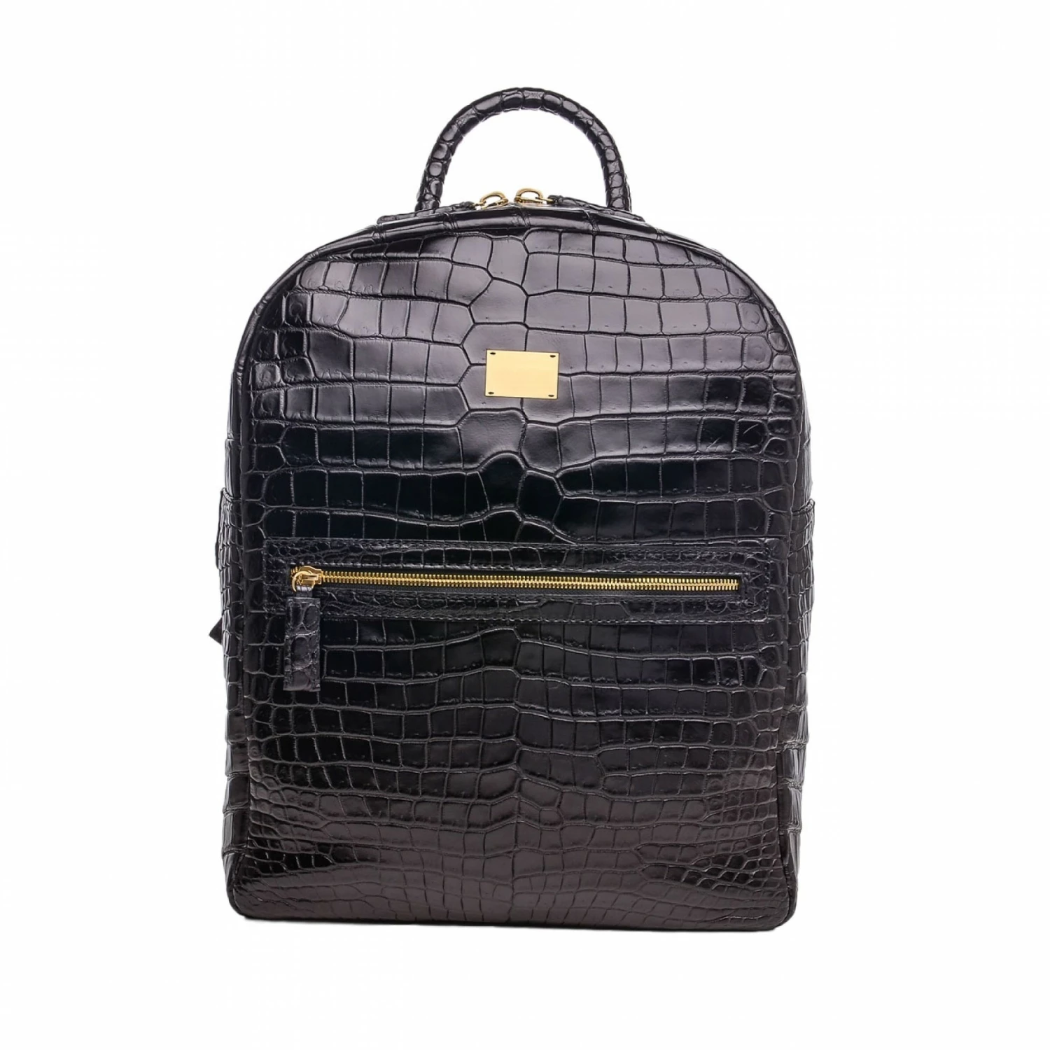 Black Diamond -Backpack In Crocodile Leather 3 Black Diamond -Backpack In Crocodile Leather