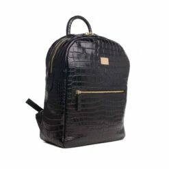 Black Diamond -Backpack In Crocodile Leather 13 Black Diamond -Backpack In Crocodile Leather -Deals Guidomaggi Store crocodile backpack 5