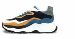 Giant Piranha - Elevator Sneakers In Leather/fabric Mix From 2.4 To 4.3 Inches 10 Giant Piranha - Elevator Sneakers In Leather/fabric Mix From 2.4 To 4.3 Inches -Deals Guidomaggi Store dad shoes 7