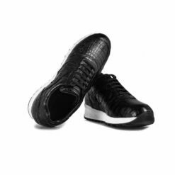 State Street - Elevator Sneakers In Crocodile Leather From 2.4 To 3.1 Inches -Deals Guidomaggi Store dem2 1 1