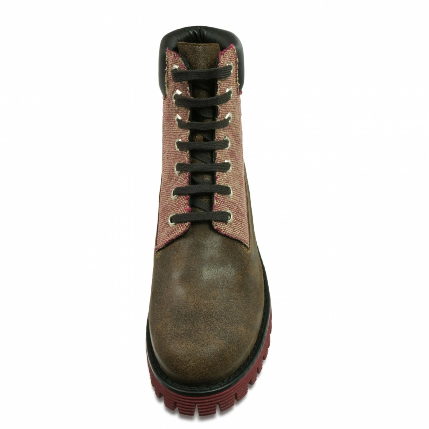Drenthe - Elevator Boots In Leather/fabric Mix From 2.4 To 4 Inches 6 Drenthe - Elevator Boots In Leather/fabric Mix From 2.4 To 4 Inches - Image 4