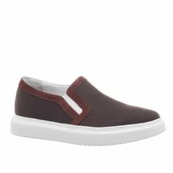 Ragusa - Elevator Slip-Ons In Leather/fabric Mix Up To 6 Cm
