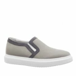 Seaside - Elevator Slip-Ons In Leather/fabric Mix Up To 2.6 Inches