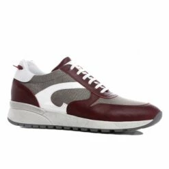 Utah - Elevator Sneakers In Leather/fabric Mix From 2.4 To 3.1 Inches -Deals Guidomaggi Store elevated shoes 2 12