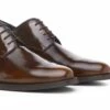 Ancona - Elevator Shoes In Brushed Leather From 2.4 To 3.1 Inches