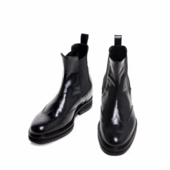 Piazza Gae Aulenti - Elevator Boots In Brushed Leather From 2.4 To 4 Inches