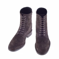 Satween - Elevator Boots In Suede Leather From 2.4 To 4 Inches