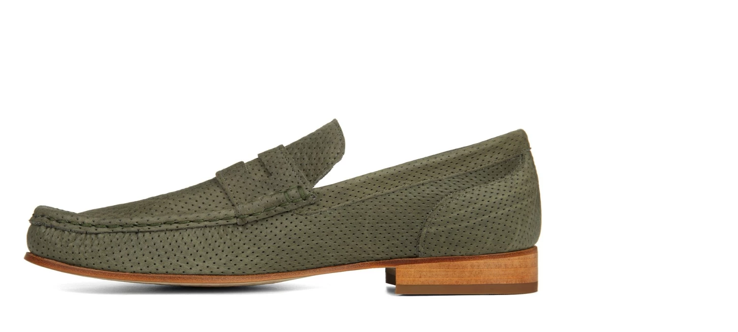 Recife - Elevator Loafers In Pierced Leather Up To 2.6 Inches 5 Recife - Elevator Loafers In Pierced Leather Up To 2.6 Inches - Image 3