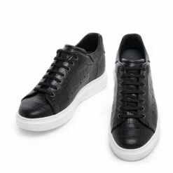 Bilbao - Elevator Sneakers In Full Grain Leather From 2.4 To 3.1 Inches