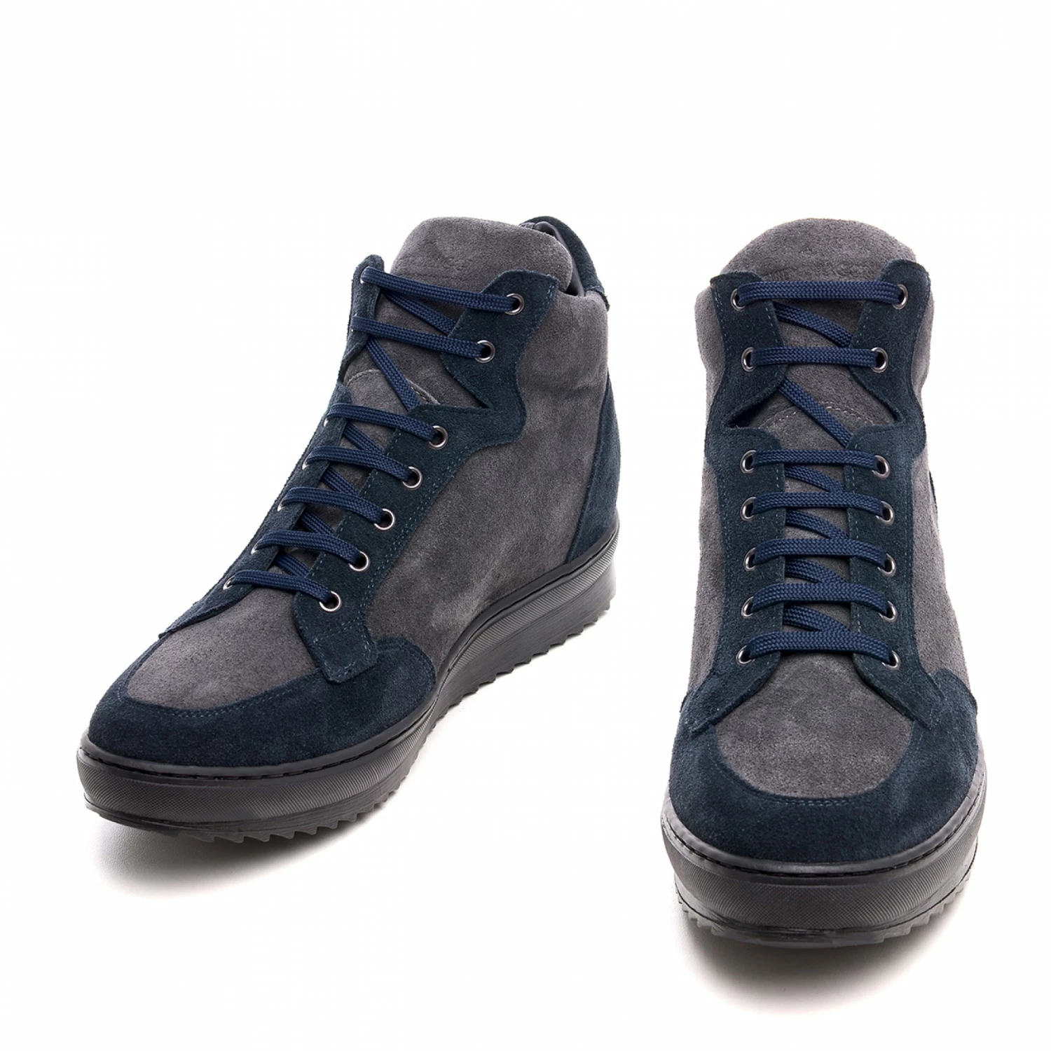 Charleston - Elevator Sneakers In Suede Leather From 2.4 To 4 Inches 3 Charleston - Elevator Sneakers In Suede Leather From 2.4 To 4 Inches