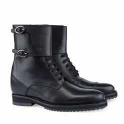 Biker - Elevator Boots In Full Grain Leather From 2.4 To 4 Inches -Deals Guidomaggi Store elevator shoes for bike8
