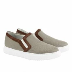 Boca Raton - Elevator Slip-Ons In Leather/fabric Mix Up To 6 Cm -Deals Guidomaggi Store elevator slip on boca raton