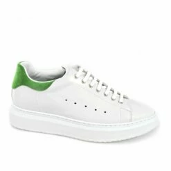 Shamrock - Elevator Sneakers In Full Grain Leather From 2.4 To 3.1 Inches