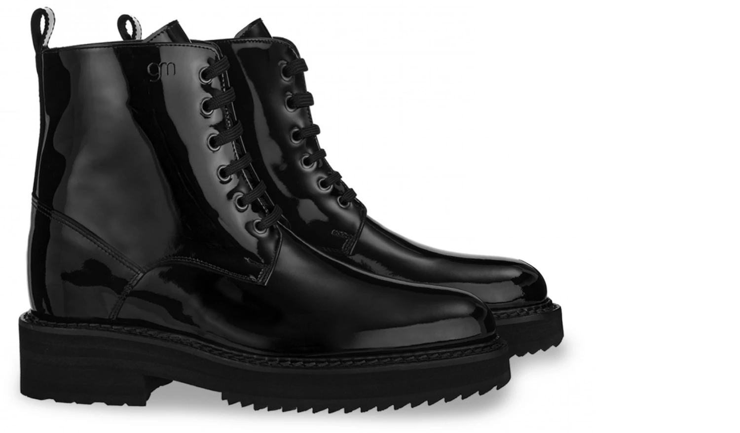 Nuremberg - Elevator Boots In Varnish Leather From 4 To 6 Inches 3 Nuremberg - Elevator Boots In Varnish Leather From 4 To 6 Inches