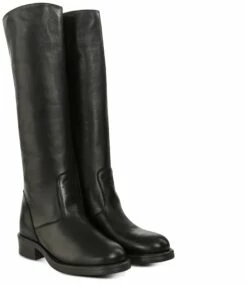 Jasmine Black W - Elevator Boots In Full Grain Leather From 2.4 To 3.1 Inches