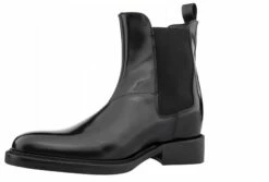 Chelsea Black - Elevator Boots In Brushed Leather From 2.4 To 3.1 Inches -Deals Guidomaggi Store elevator boots 3 4 8