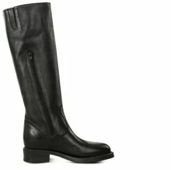 Jasmine Black W - Elevator Boots In Full Grain Leather From 2.4 To 3.1 Inches -Deals Guidomaggi Store elevator boots 3 7 10