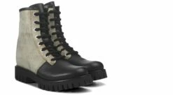 Queensland - Elevator Combat Boots In Full Grain Leather From 2.4 To 4 Inches