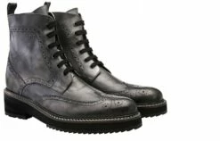 Shanghai W - Elevator Boots In Full Grain Leather From 4 To 6 Inches