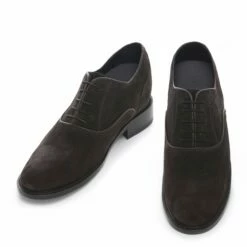 Urbino - Elevator Shoes In Suede Leather From 2.4 To 3.1 Inches -Deals Guidomaggi Store elevator dress shoes goodyear