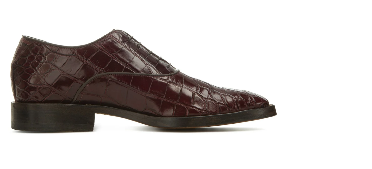 Leduc - Elevator Shoes In Crocodile Leather From 2.4 To 3.1 Inches 4 Leduc - Elevator Shoes In Crocodile Leather From 2.4 To 3.1 Inches - Image 2